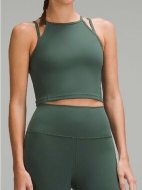 lululemon athletica Wunder Train High Neck Cross Back-Green